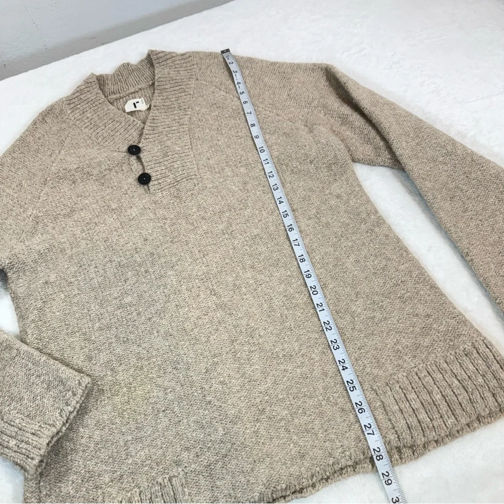 Rogan NYC Alpaca Blend Shawl Collar Sweater Mens XL Made In Peru Huckberry Beige
